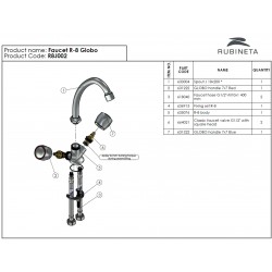 Drezová batéria R-8 GLOBO, chróm