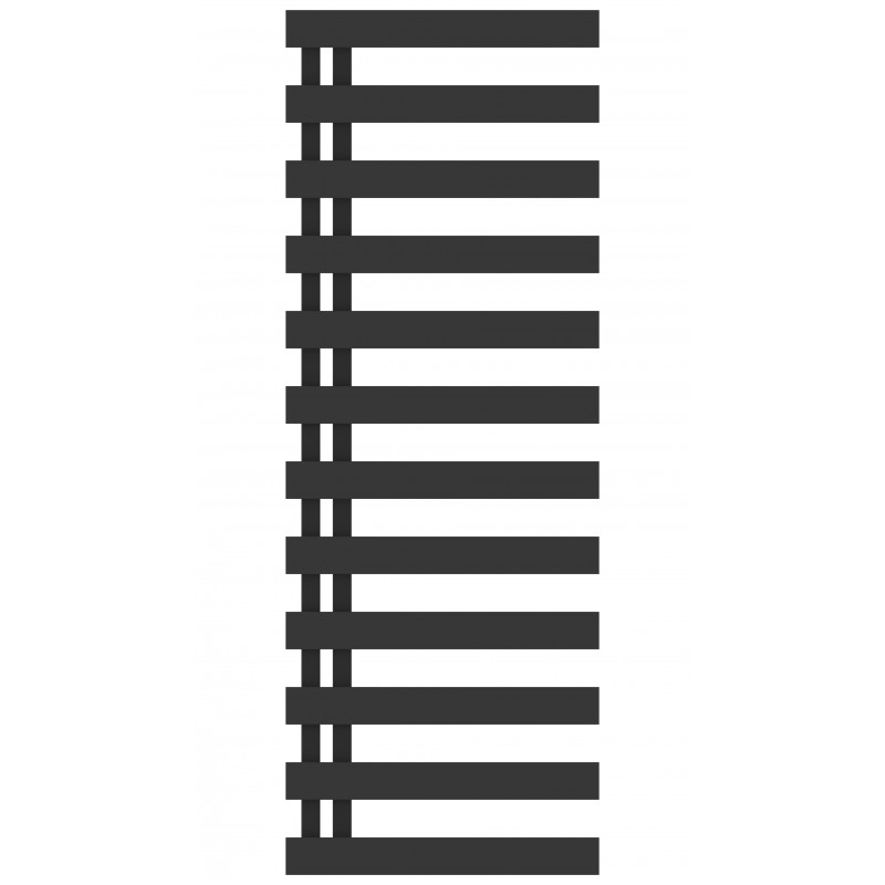 Koupelnový radiátor EDINBURGH černá barva