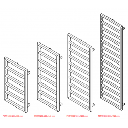 Koupelnový radiátor PERTH antracit