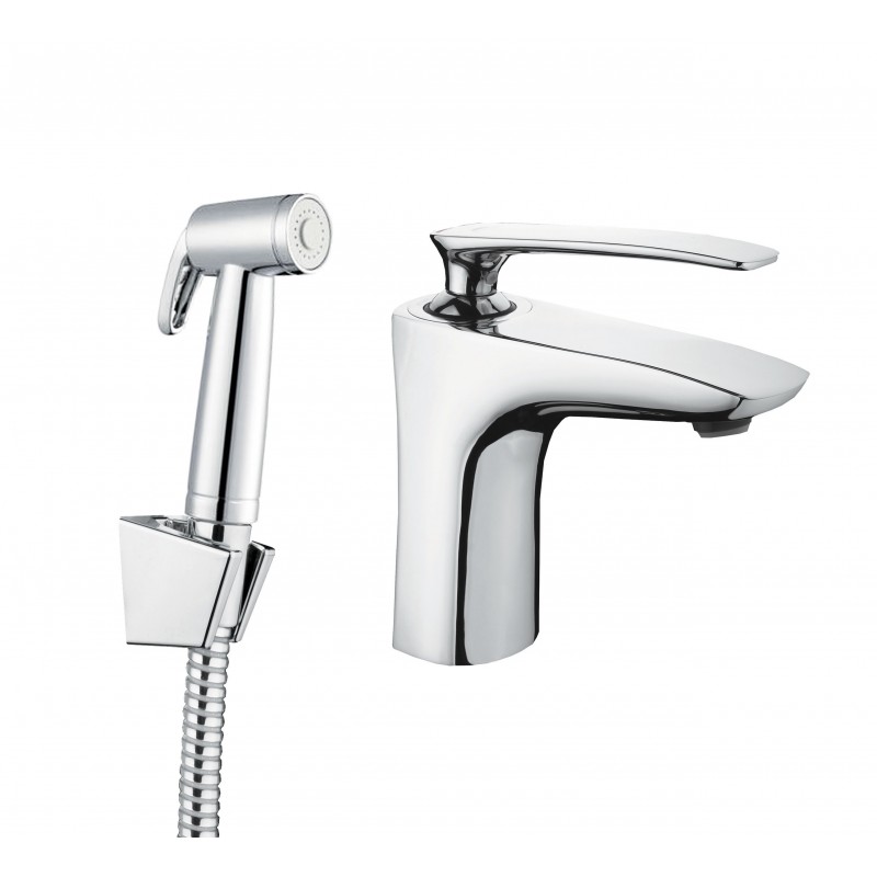 Umyvadlová baterie s bidetovou sprškou AERO-17