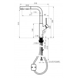 Drezová batéria BONA-35 čierna