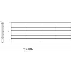 Koupelnový a interiérový radiátor COVER H NEW