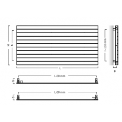 Koupelnový a interiérový radiátor COVER H NEW
