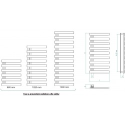 Koupelnový radiátor EDINBURGH zlatá barva