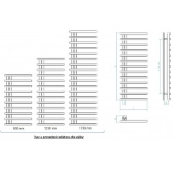 Koupelnový radiátor DARVEL gold
