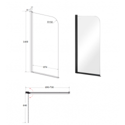 Vaňová zástena PRIME 1