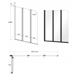 Vaňová zástena PRIME 3