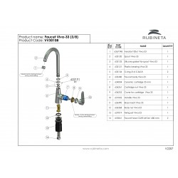 Kuchynská drezová batéria VIVA 33