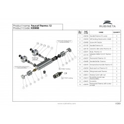 Sprchová termostatická vodovodná batéria Olsen Spa THERMO 12