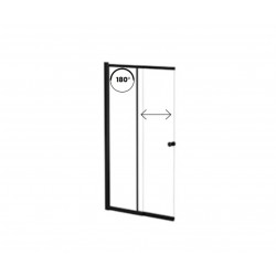 Vaňová zástena EASY SLIDE BLACK