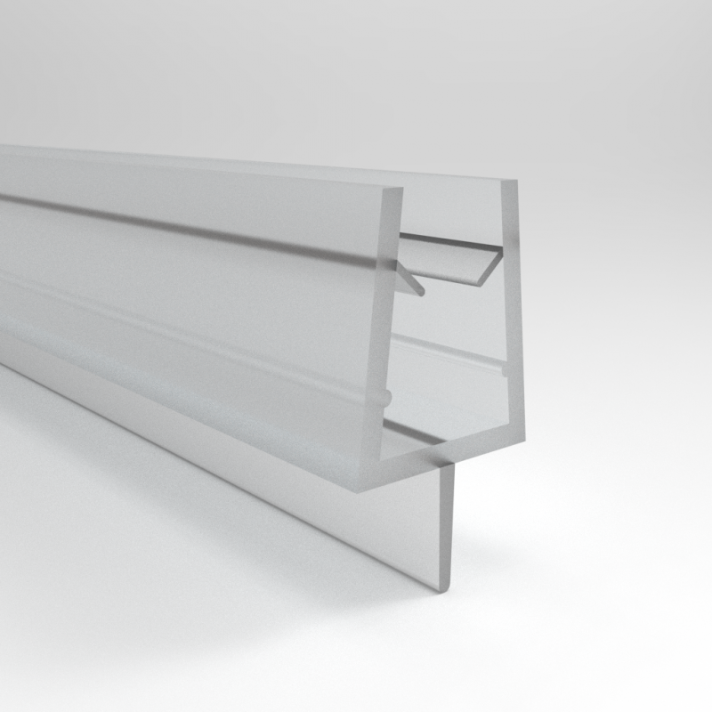 Spodný silikónový tesniaci profil, na sklo 6-8mm, dĺžka 1 bm