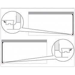 Vanová zástěna Sopravasca fisso MA