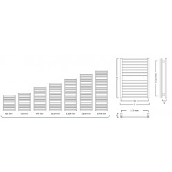 Koupelnový radiátor žebřík PIKO barva dle vzorníku