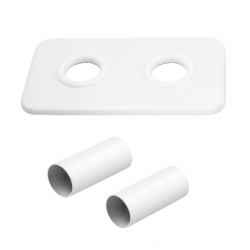 Středový ventil, krycí rozeta a krycí trubičky