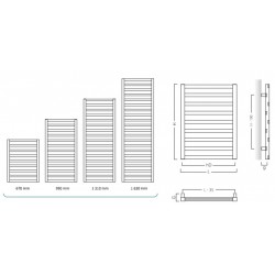 Koupelnový radiátor POPPY antracit