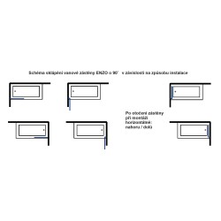 Vaňová zástena ENZO