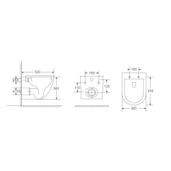 Závěsné WC ARCO LONGER RIMLESS se SLIM sedátkem Soft-close