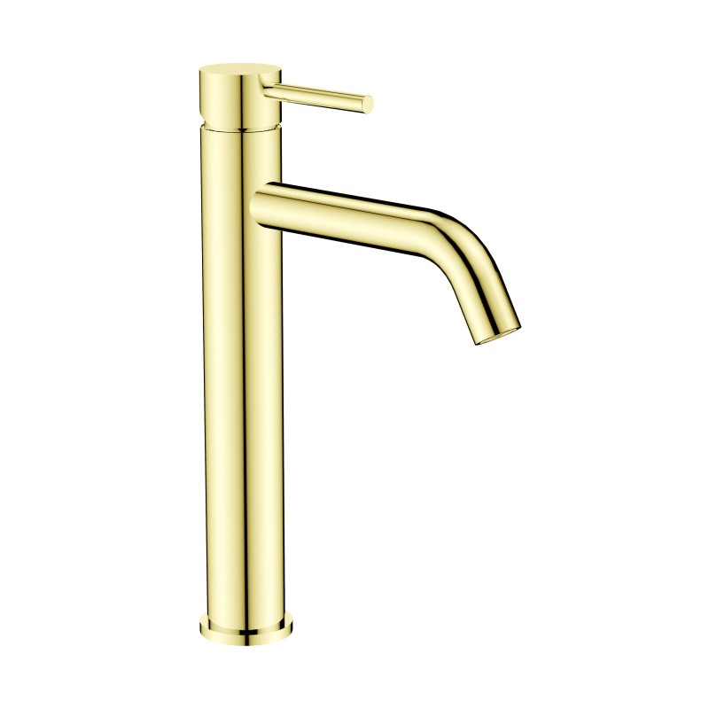 Vysoká stojanková umývadlová batéria VEO I zlatá lesklá