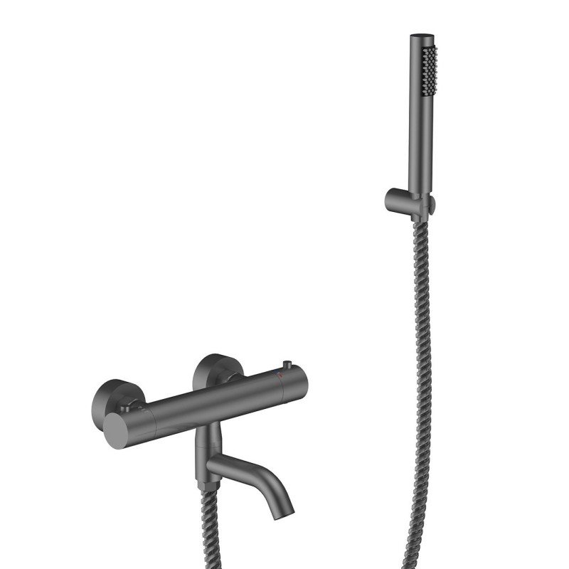 Nástenná termostatická vaňová batéria VEO grafitová s príslušenstvom