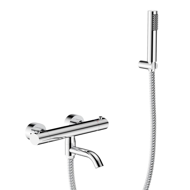 Nástenná termostatická vaňová batéria VEO chróm s príslušenstvom