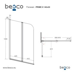 Vaňová zástena PRIME 2