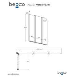Vaňová zástena PRIME 3
