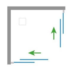 Čtvercový plastový sprchový kout Olsen Spa ANGOLO NEW