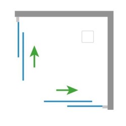 Štvorcový plastový sprchový kút Olsen Spa ANGELO