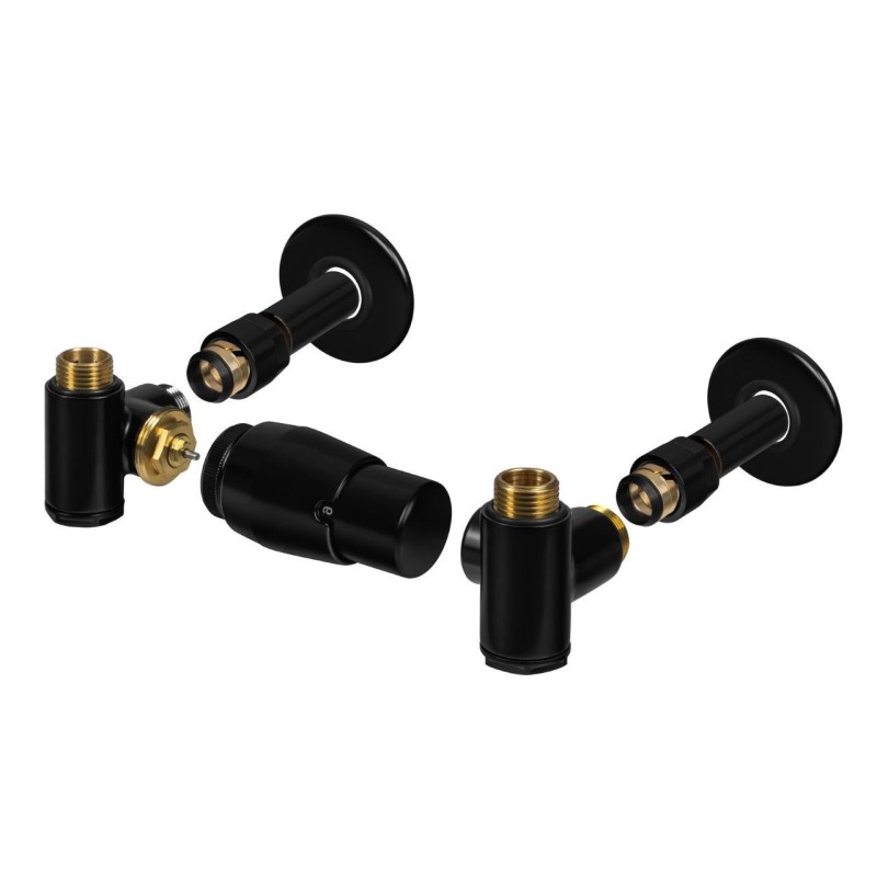 Připojovací ventil INTER-SET (Z8) kompletní sada pro radiátory, s termostatickou hlavicí