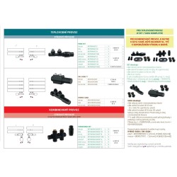 THERMCOMBI-SET, středový ventil s připojením pro elektrickou tyč
