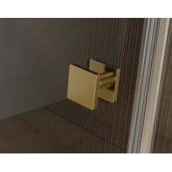 Obdelníkový celoskleněný pantový sprchový kout PIXA GOLD