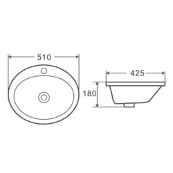 Umývadlo STAMPO - na dosku aj zápustné