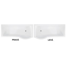 Asymetrická vaňa INSPIRO