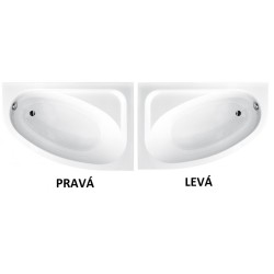 Asymetrická vaňa CORNEA