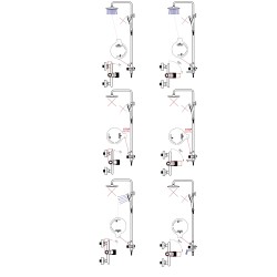 Sprchový set SET VENETO+EASY PUSH-15, chrom