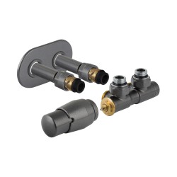 Připojovací ventil TERM-SET (Z4) kompletní sada pro radiátory, s termostatickou hlavicí