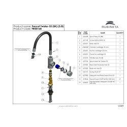 Drezová batéria TWISTER-33 Čierna