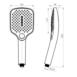 Sprchová ružica SALERMO