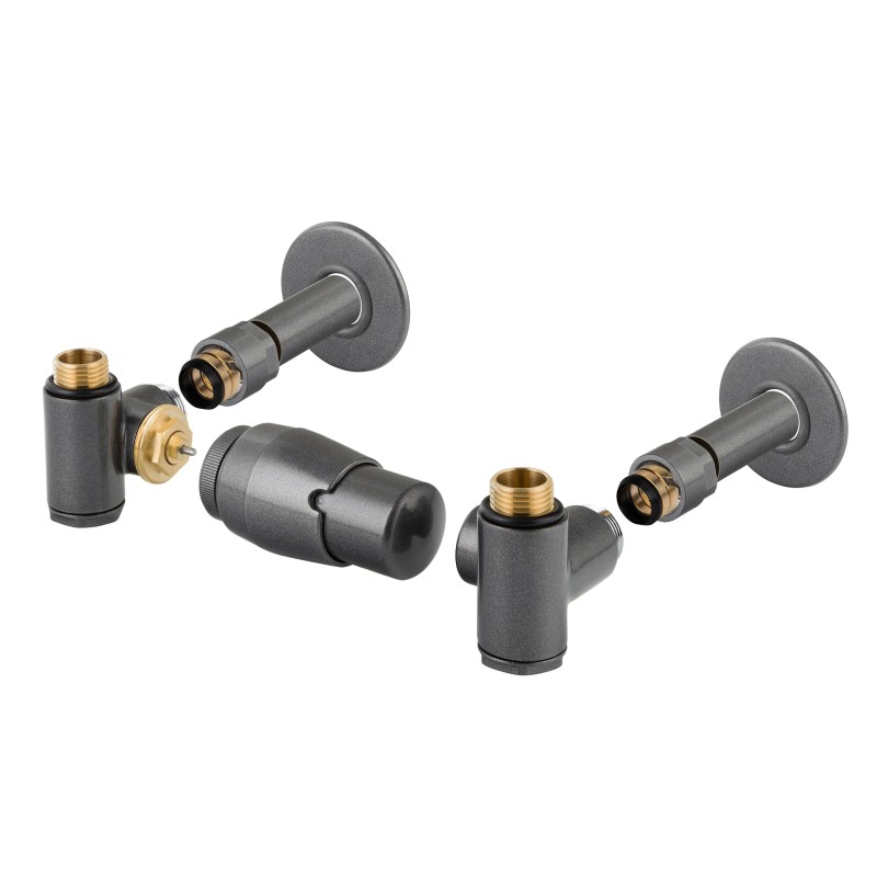 Připojovací ventil INTER-SET (Z8) kompletní sada pro radiátory, s termostatickou hlavicí