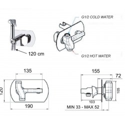 Podomítková baterie FONTI 60