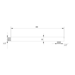 Držák hlavové sprchy HOPA W02 ze stěny