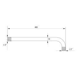 Držák hlavové sprchy HOPA W02 ze stěny