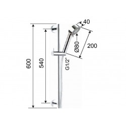 Sprchový set FONTI INFINITY s příslušenstvím