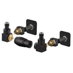 Připojovací ventil CUBE-SET (Z2) kompletní sada pro radiátory, s termostatickou hlavicí