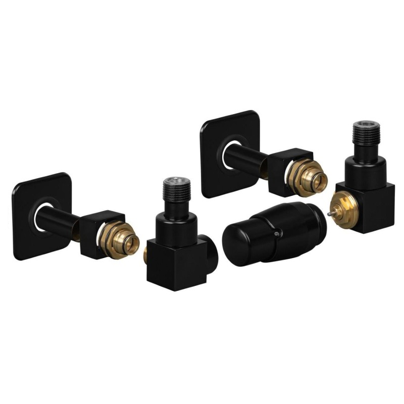 Připojovací ventil CUBE-SET (Z2) kompletní sada pro radiátory, s termostatickou hlavicí