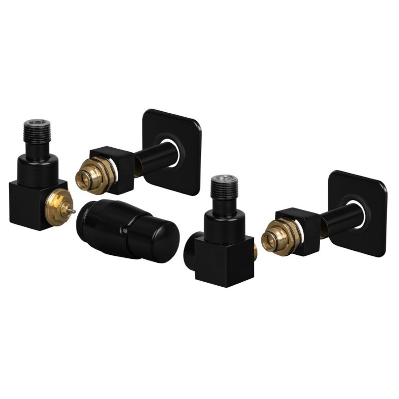 Připojovací ventil CUBE-SET (Z2) kompletní sada pro radiátory, s termostatickou hlavicí