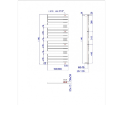 Koupelnový radiátor POP STAR