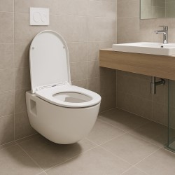 Závěsné WC TIBERA RIMLESS, se sedátkem Soft-close, přiznaná montáž
