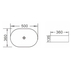 Umývadlo na dosku RIANO