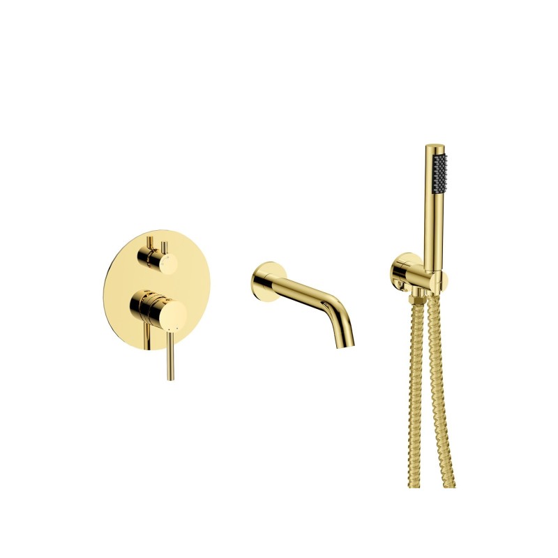 Podomítkový vanový set VEO zlatá lesklá